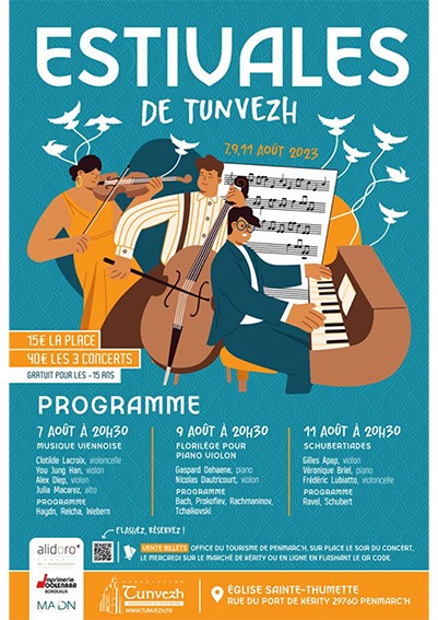 Estivales de Tunvezh - Schubertiades en trio