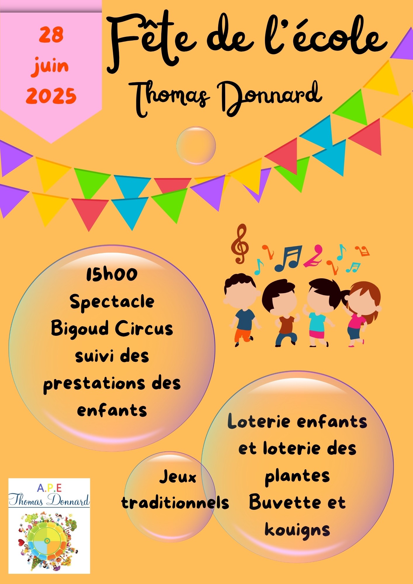Fête de l'école Thomas Donnard