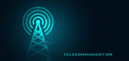 mobile telecommunication digital tower background design